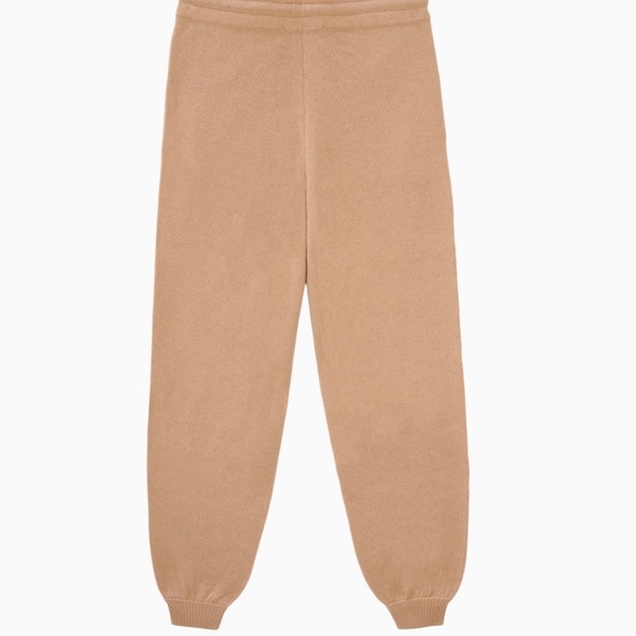 SPORTY & RICH - 2 Piece 100% Cashmere Tracksuit in Camel - MSRP - $675 BNWT - Picture 8 of 9
